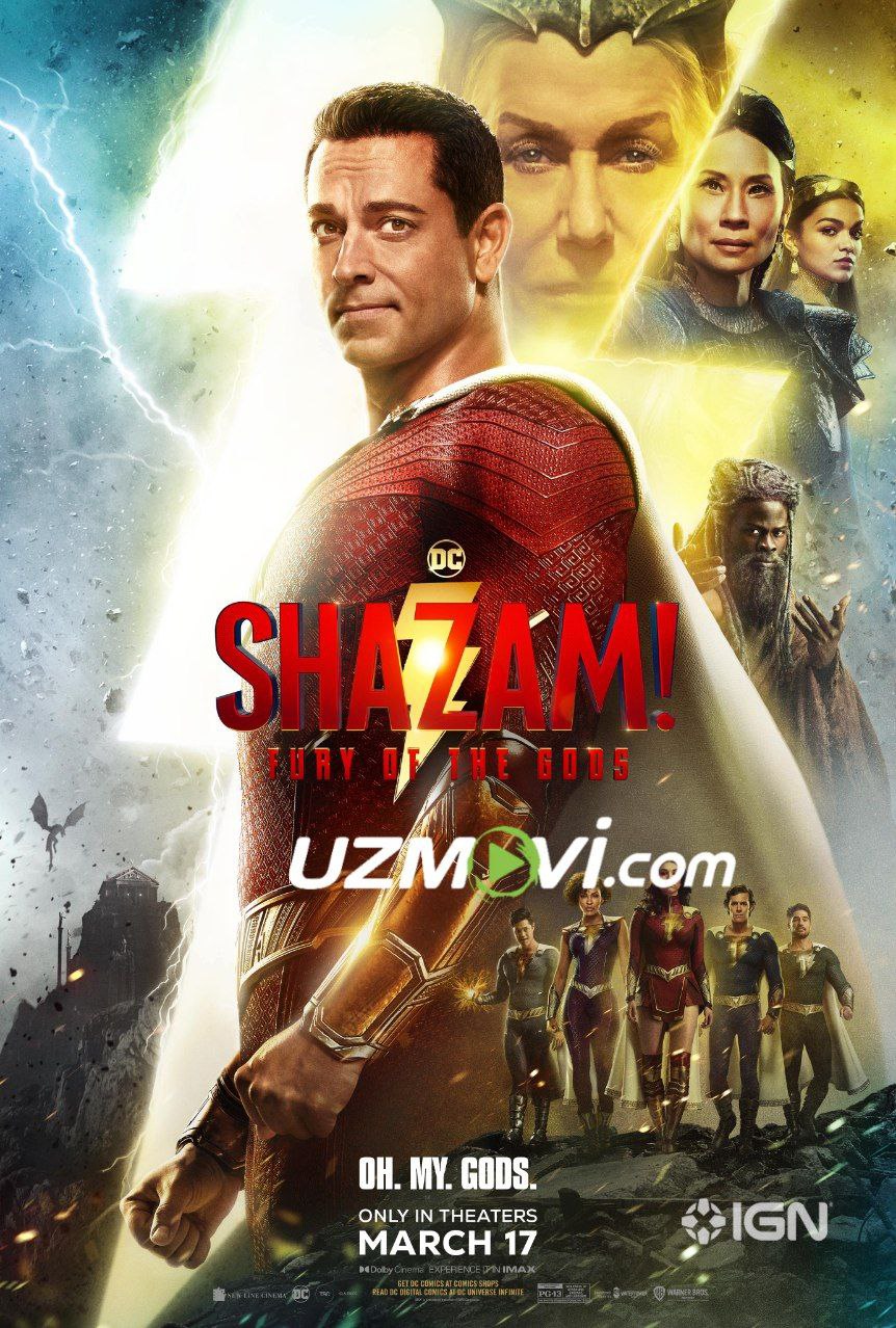 Shazam 2 ma'budlar g'azabi premyera uzbek o'zbek tilida