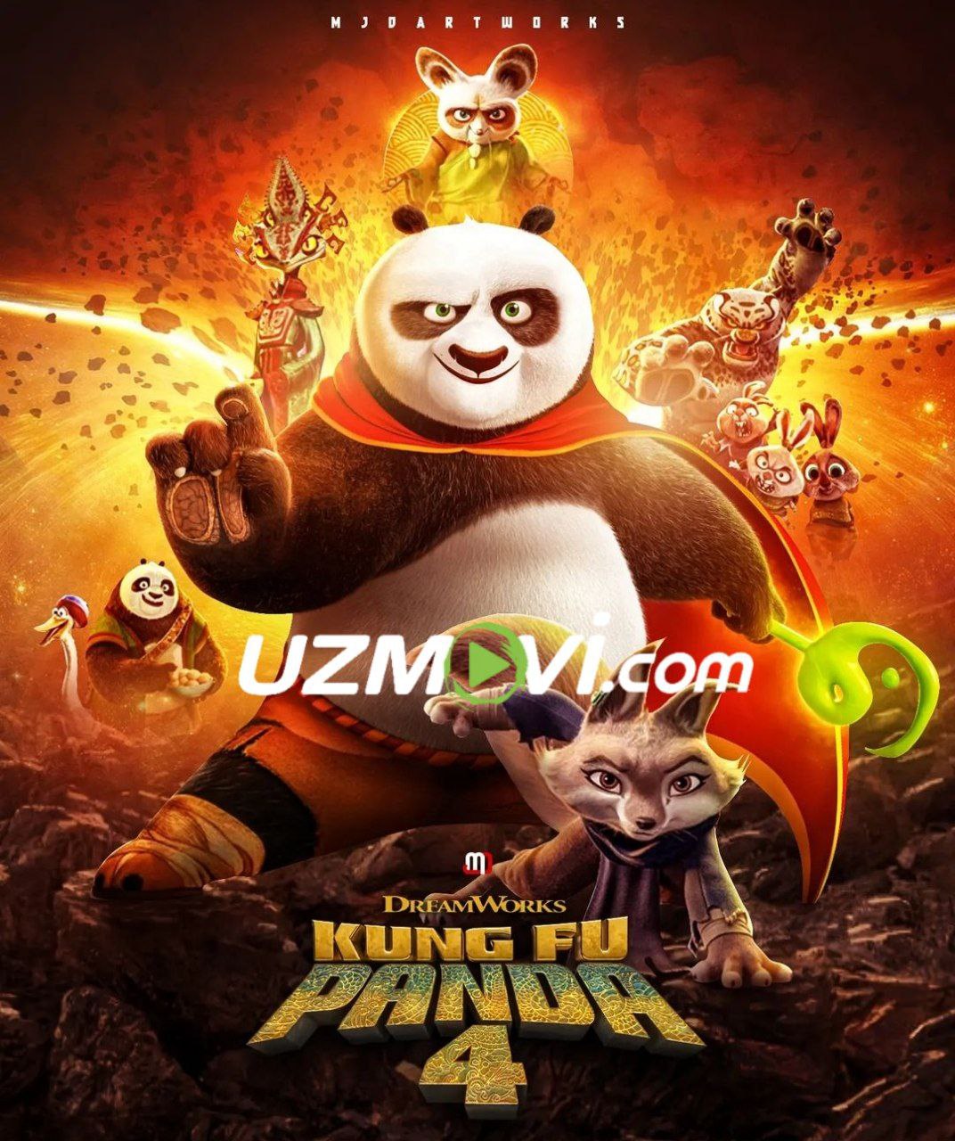 Kung fu panda 4 uzbek o'zbek tilida yuklab olish online ko'rish skachat to'liq multfilm